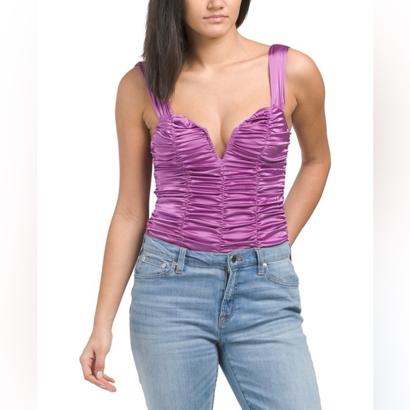 Emory Park | NWT Women’s Sleeveless Ruched Bodysuit - Picture 1 of 9